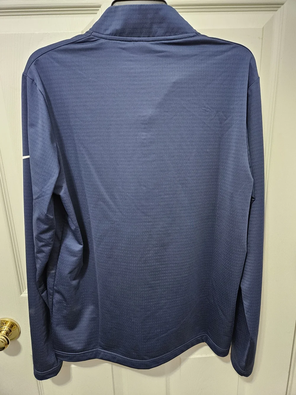 Nike Men's Quarter-Zip Pullover - Navy Blue Long Sleeve Dri-fit Work Out Casual